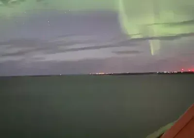 Nordlichter Trondheim Nachts