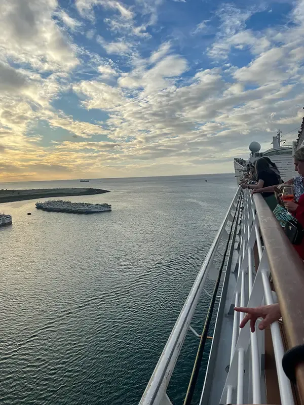 Auslaufen aus Mauritius