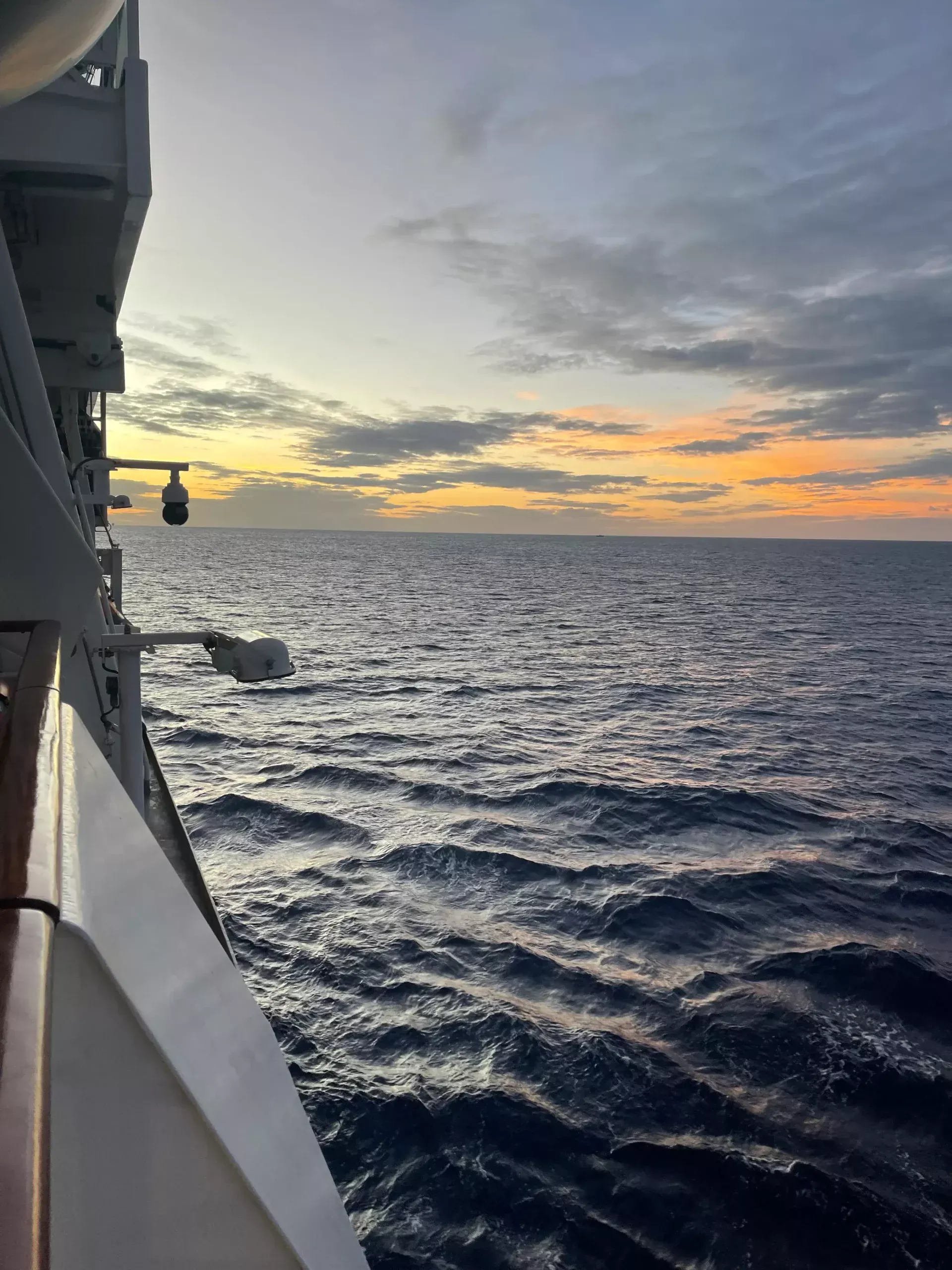 Auslaufen aus Mauritius