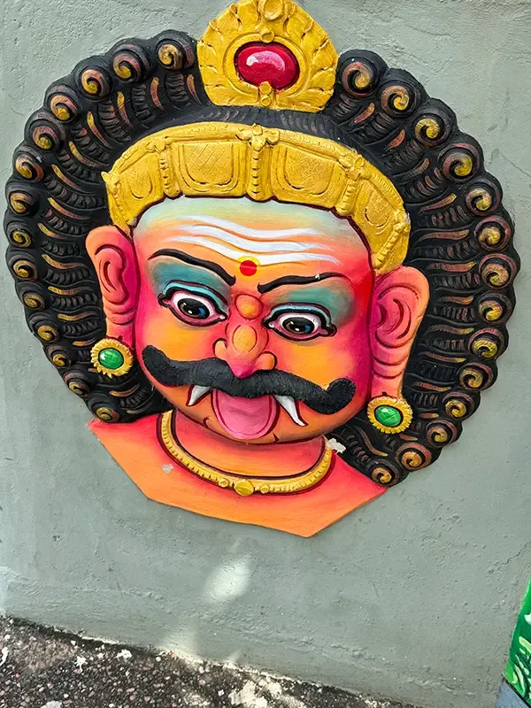 Hindu-Tempel Tamoul Shri Maha Badra Karli in Saint-Pierre